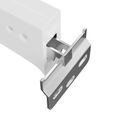 vidaXL Závesná konzola na skrinku 12 ks Biela 70 x 48 x 19 mm