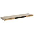 vidaXL Plávajúce nástenné police 2 ks, dubové 90x23,5x3,8 cm, MDF