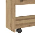 vidaXL Úzky úložný vozík 4 poschodia dub artisan kompozitné drevo