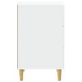 vidaXL Nočný stolík Biela 43 x 39,5 x 66,5 cm Kompozitné drevo