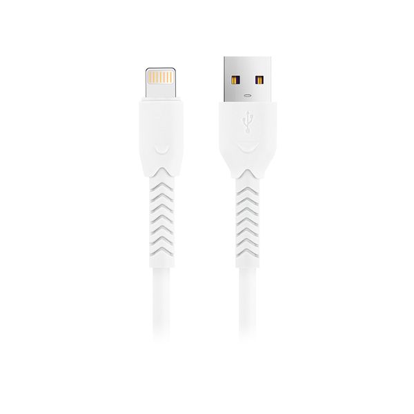 Kábel Maxlife MXUC-04 USB - Lightning 1,0 m 3A biely