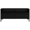 vidaXL TV skrinka so zásuvkou Čierny dub 100 x 34,5 x 44,5 cm