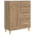 vidaXL Servírovacia skriňa Dub artisan 69,5 x 34 x 90 cm