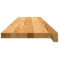 vidaXL Schodiskové stupne 12 ks svetlohnedá 100x25x2 cm dubový masív