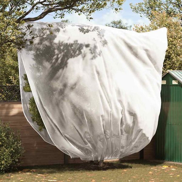 vidaXL Covers na fleece pre ochranu rastlín pred mrazom 3 pcs Biela