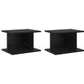 vidaXL Nočný stolík 2 ks Čierny dub 40 x 30 x 25 cm Kompozitné drevo