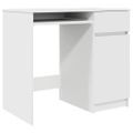 vidaXL Stôl biely 86x49x76 cm kompozitné drevo