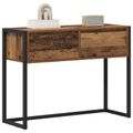 vidaXL Koncový stôl Staré drevo 100 x 36 x 75 cm Kompozitné drevo