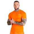 Tričko Fitted TRN Orange - GymBeam, veľkosť XXXL, veľkosť oblečenia XXXL