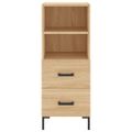 vidaXL Komoda dub sonoma 34,5x34x90 cm spracované drevo