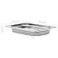 vidaXL Gastronádoby 12 ks, GN 1/4, 40 mm, nehrdzavejúca oceľ