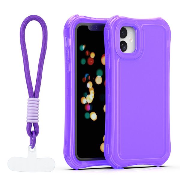Obal Safepop s popruhom pre iPhone 11 fialová