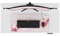 AROZZI ZONA Mousepad XL Sakura/ XL podložka na stůl/ 900x420x4 mm/ voděodolná Podložka pod myš, 900×420×4mm, mikrovlákno, protiskluzová guma, vodeodolná, bílo-ružová