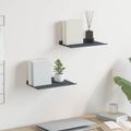 vidaXL Závesná polica 2 ks Antracit 30 x 18 x 2,5 cm Oceľ