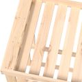 vidaXL Vonkajší držiak na polená 108x52x74 cm masívna borovica