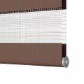 vidaXL Zebra roleta hnedá 120x200 cm šírka látky 115,9 cm polyester