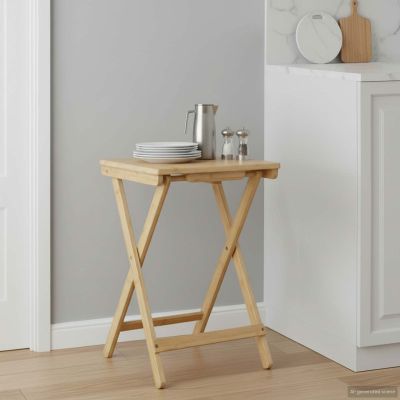 vidaXL Kuchynský stôl Prírodná 40 x 30 x 53,5 cm Bambus