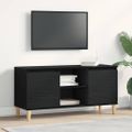 vidaXL TV skrinka 102 x 35 x 50 cm Čierny dub Kompozitné drevo