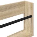 vidaXL Regál na časopisy s poličkou 2 ks Sonoma dub 100 x 12 x 30 cm