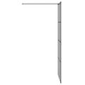 vidaXL Stena walk-in sprchy Čierna 90 x 195 cm tvrdené sklo
