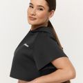 Dámska mikina Cropped Relay Black - GymBeam, veľkosť XXL