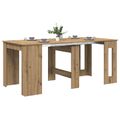 vidaXL Jedálenský stôl Dub artisan 180 x 85 x 75 cm Kompozitné drevo