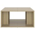 vidaXL Konferenčné stolíky 4ks, dub sonoma 33x33x33cm kompozitné drevo