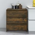 vidaXL Komoda hnedý dub 70x40x73,5 cm drevotrieska
