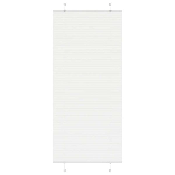 vidaXL plisovaná roleta biela 90x200 cm šírka látky 89,4 cm