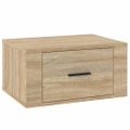 vidaXL Nástenné nočné stolíky 2 ks dub sonoma 50x36x25 cm