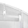 vidaXL Fóliovník s oceľovým rámom biely 64 m² 16x4x2 m