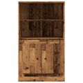 vidaXL Vysoká skrinka staré drevo 60x35,5x103,5 cm kompozitné drevo