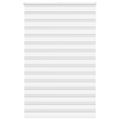 vidaXL Zebra roleta biela 140x200 cm šírka látky 135,9cm polyester