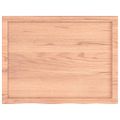 vidaXL Nástenná polica bledohnedá 80x60x(2-4) cm ošetrený masívny dub