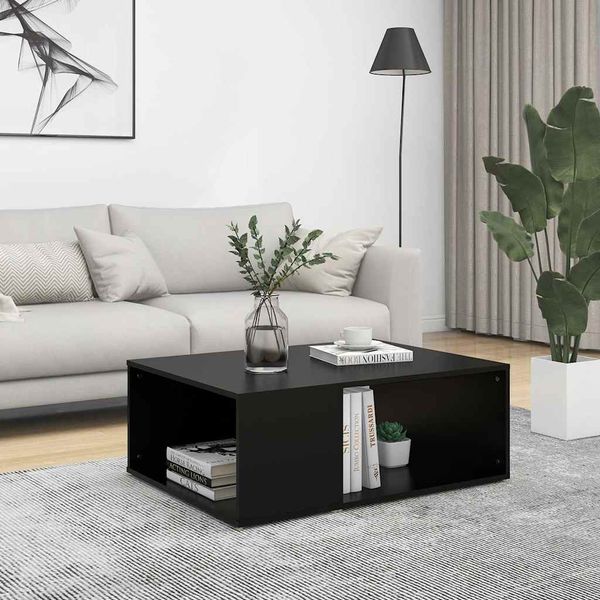 vidaXL Konferenčný stolík, čierny 90x67x33 cm, kompozitné drevo