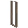 vidaXL Nohy barového stola v tvare U, 2 ks, prírodná oceľ, 40 x (100-101) cm, oceľ