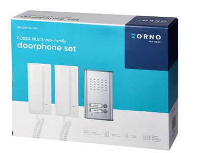 Domový telefón interkom pre dve nezávislé bytové jednotky ORNO OR-DOM-RL-903, pod omietku Domový telefón interkom pre dve nezávislé bytové jednotky ORNO OR-DOM-RL-903, pod omietku
