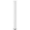 vidaXL Nohy barového stola 4 ks biele 100-102 cm oceľové