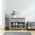 vidaXL Botník sivý dub sonoma 70x36x60 cm spracované drevo