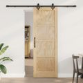 vidaXL Posuvné dvere ORKDAL 73,5 x 211 cm Borovicový masív Prírodná