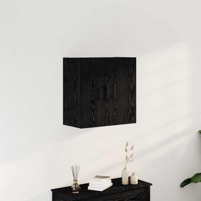 vidaXL Závesná skrinka Čierny dub 60 x 31 x 60 cm Kompozitné drevo