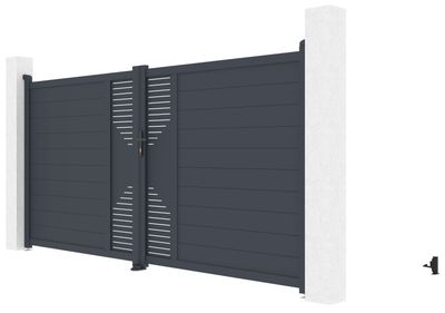Brána G21 Marion 350x173 cm dvojkrídlová, antracitová