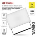 LED reflektor EMOS ZS2522 TAMBO, 20 W, 2000l m, IP65, čierna
