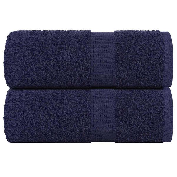 vidaXL Uteráky pre hostí FROGN 2 ks námornícko modré 30x50 cm 360 g/m²