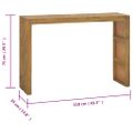 vidaXL Konzolový stolík 110x35x75 cm teakový masív