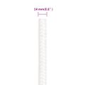 vidaXL Lodné lano biele 14 mm 25 m polypropylén