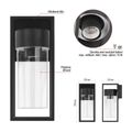 LED záhradné nástenné svietidlo EMOS ZGI010P, 12,8 x 11 x 27 cm, 1 x E27, 15 W