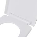 vidaXL WC sedadlá s pomalým sklápaním 2 ks, plast, biele