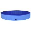 vidaXL Skladací bazén pre psov modrý 300x40 cm PVC