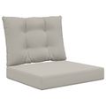 vidaXL Vankúš na vonkajšiu pohovku Polyester Sivá 60 x 50,5 cm